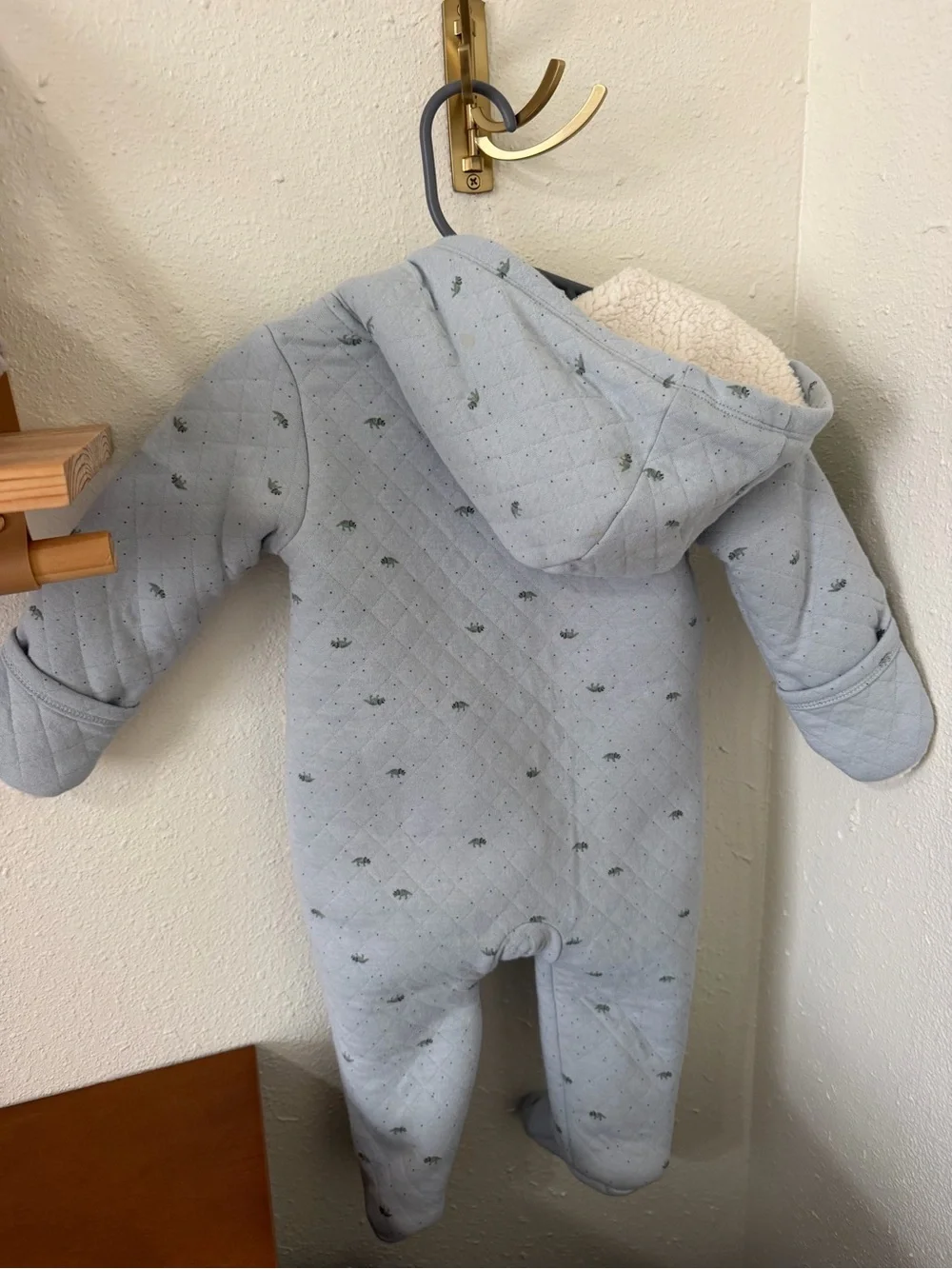 Carter's Light Blue Quilted Pram/outerwear